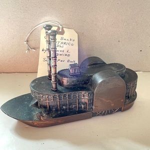 Vintage Antique Steamboat Coin Bank -collectible